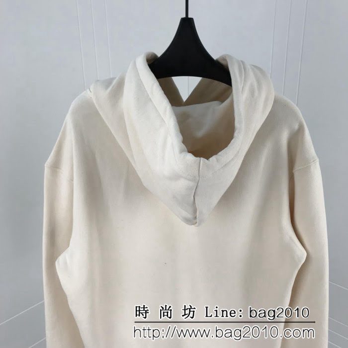 GUCCI古馳 18ss4秋冬新款 咆哮狼頭圖案 杏色 連帽衛衣 情侶款 ydi1705